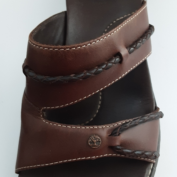 VINTAGE Timberland "Dinner 4 Two" leather slide, Size 9.5 w/OG box, tag - Picture 13 of 13